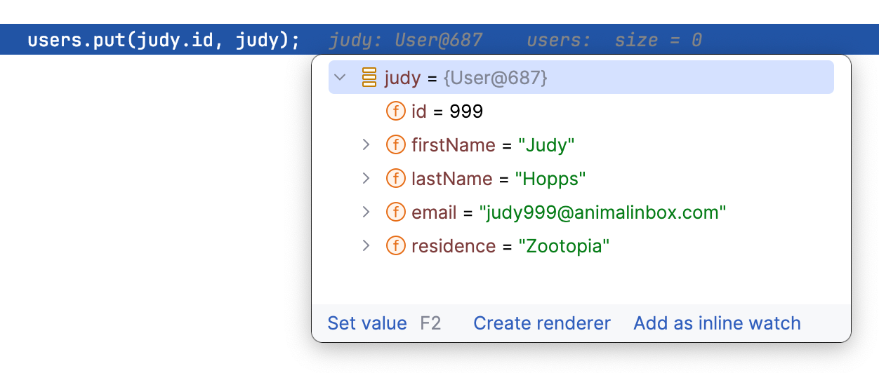 Inline debugger hints Inline debugger hints