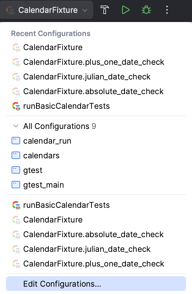 Permanent and temporary configurations have different icons Permanent and temporary configurations have different icons